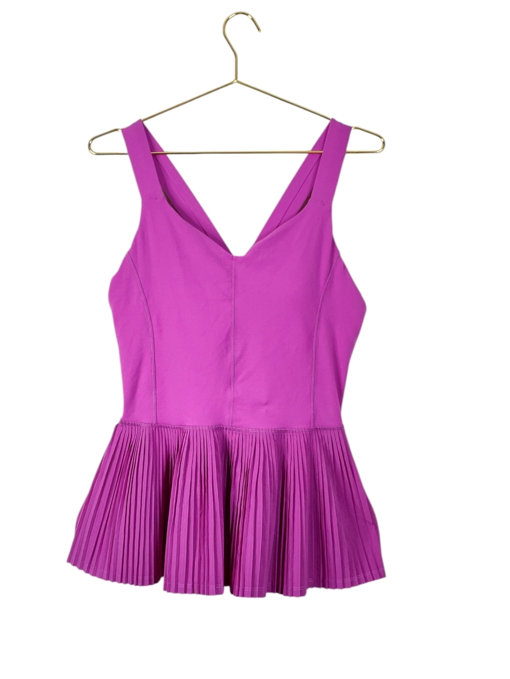 Lululemon City Ultra Violet Pleated Peplum Tank – Size 12